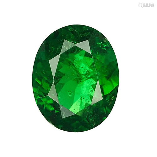 GIA Cert. 4.03 ct. Untreated Tsavorite Garnet - K…