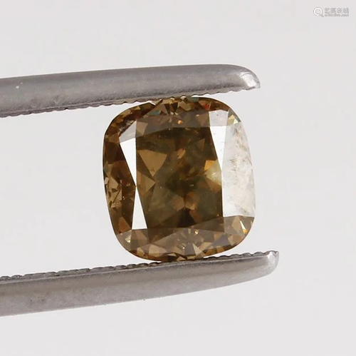 IGI Cert. 2.21 ct. Yellowish Brown Diamond - UN…