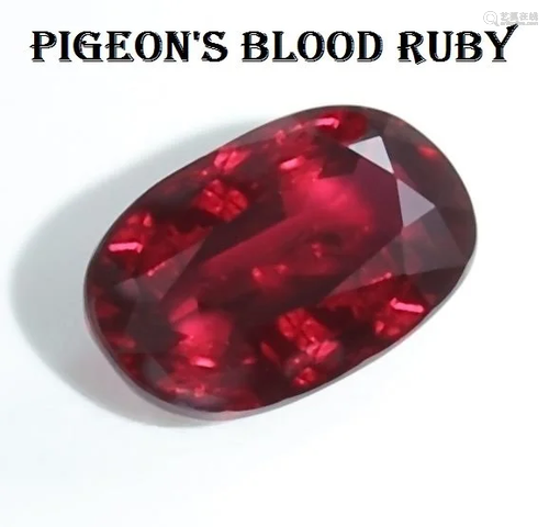 GRS Certified 5.02 ct. “PIGEON BLOOD” Ruby - MO…