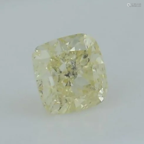 IGI Cert. 0.37 ct. Diamond - Fancy Yellow I1 UN…