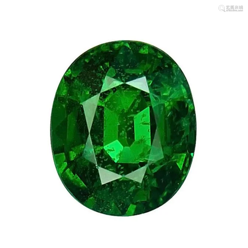 GIA Cert. 4.40 ct. Untreated Tsavorite Garnet - K…