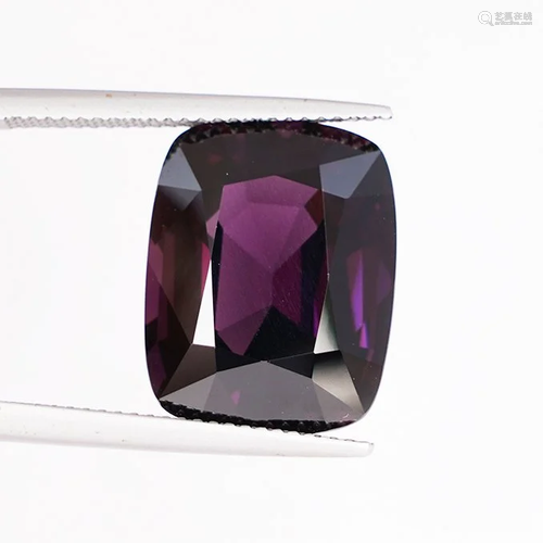 GIA Cert. 16.73 ct. Dark Pinkish Purple Spinel - BU…