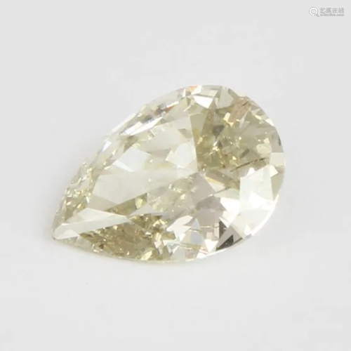 IGI Certified 0.92 ct. Pear Brilliant Diamond UNTRE…