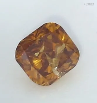 IGI Cert. 0.52 ct. Brown Orange Diamond - UNTREATED