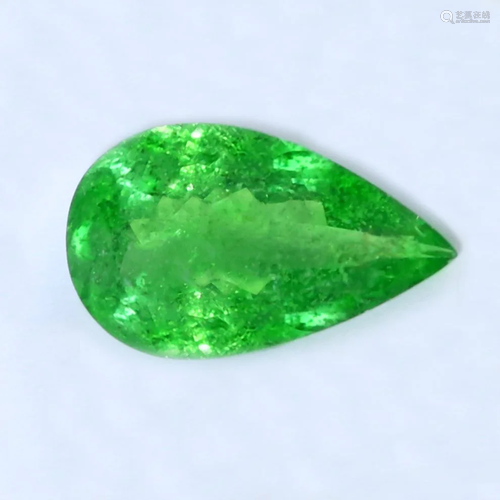 GRS Certified 3.12 ct. Tsavorite Garnet Untreated KE…