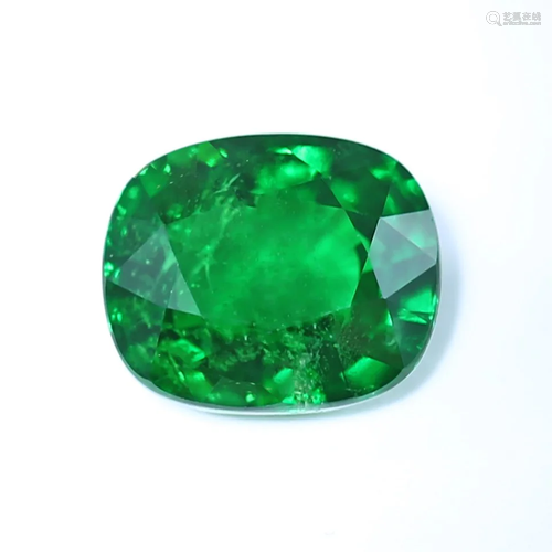 GIA Cert. 4.02 ct. Untreated Tsavorite Garnet - K…