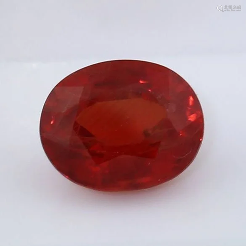 IGI Certified 3.42 ct. Fancy RED Sapphire - MADAG…