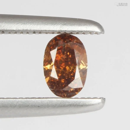 IGI Certified 0.42 ct. Fancy Brown Diamond UNTRE…