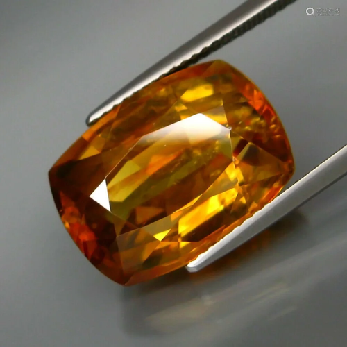 GFCO Cert. 18.28 ct. Golden Orange Zircon - CAM…