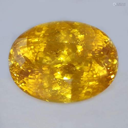 GIA Cert. 52.90 ct. Untreated Yellowish Orange S…