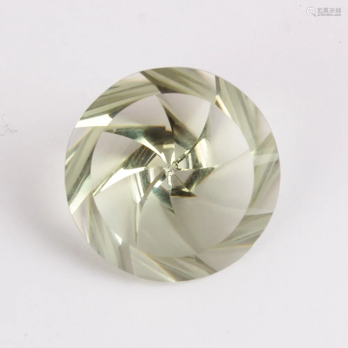 GFCO Certified 16.49 ct. Green Amethyst - BRAZIL