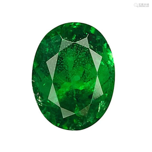 GIA Cert. 2.45 ct. Untreated Tsavorite Garnet - K…