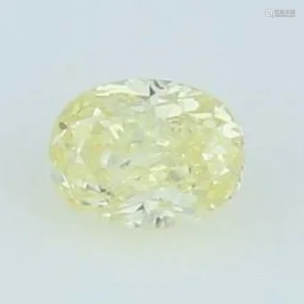 IGI Cert. 0.44 ct. Diamond Fancy Yellow SI 2 U…
