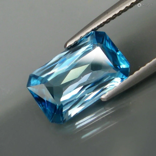 4.44 ct. Blue Zircon - CAMBODIA