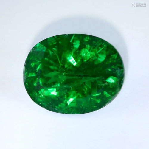 GRS Certified 2.75 ct. Tsavorite Garnet Untreated KE…