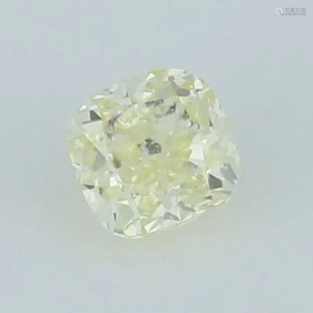 IGI Cert. 0.45 ct. Fancy Light Yellow Diamond UNTREA…