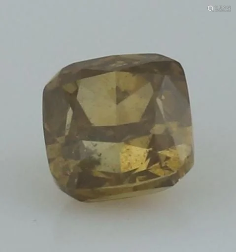IGI Cert. 0.42 ct. Brownish Yellow Diamond I1 U…
