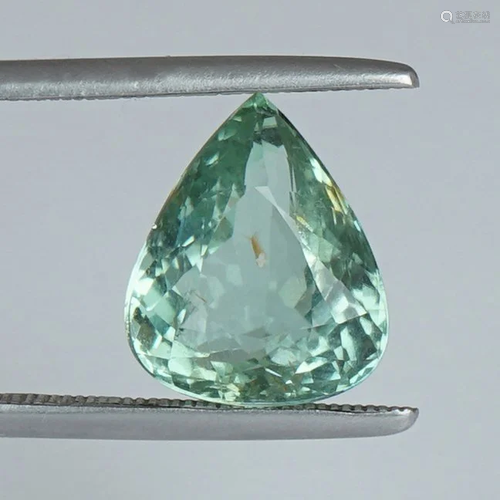 7.97 ct. NEON GREEN Paraiba Tourmaline - MOZAM…