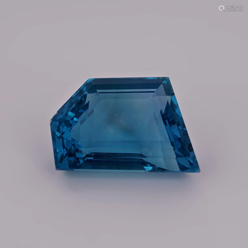 GFCO Certified 48.79 ct. Blue Fluorite - NAMIBIA