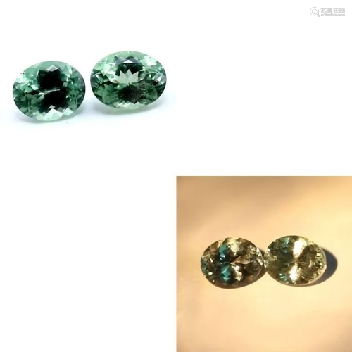 IGI Certified 2.04 ct. Pair Alexandrites - RUSSIA