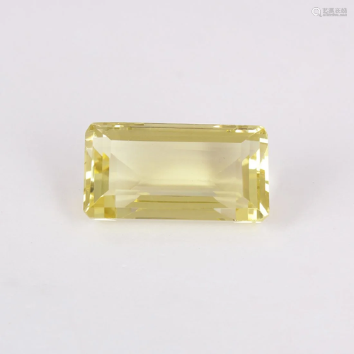 GFCO (SWISS) Certified 33.77 ct. Yellow Citrine