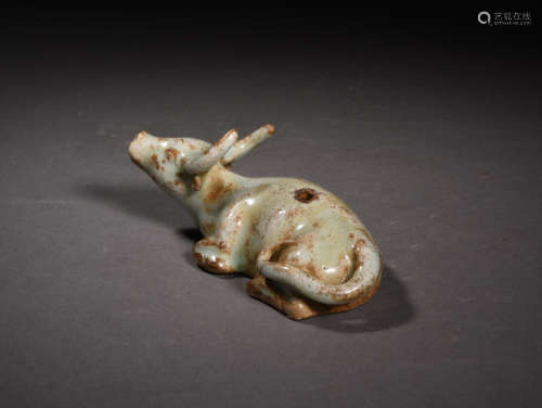 A Chinese Porcelain Ox-shaped Water Dropper