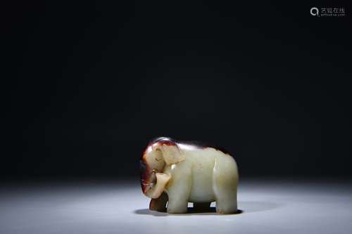 A Chinese Jade Elephant Ornament