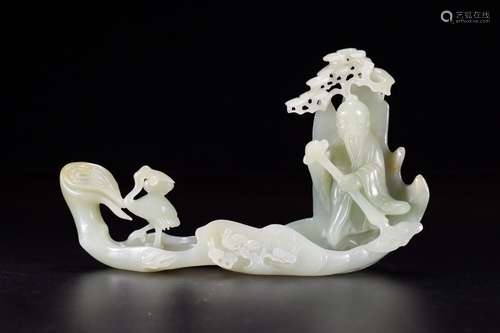 A Chinese Hetian Jade Carved Ornament