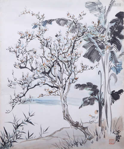 汪亚尘（1894-1983） 林畔高士