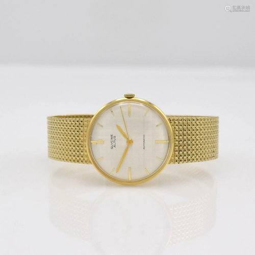 GLYCINE ALTUS 14k yellow gold gents wristwatch