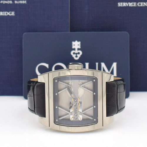 CORUM manual wound gents wristwatch T-Bridge