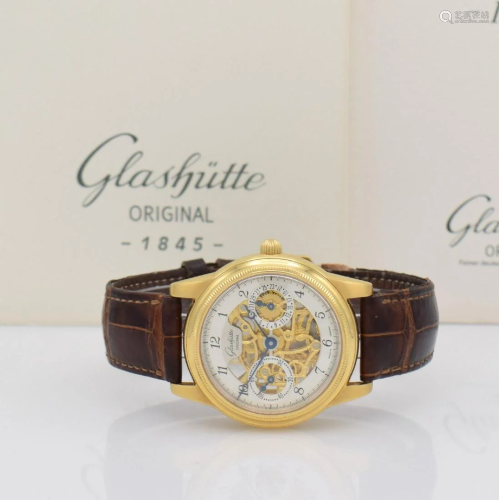 GLASHÜTTE ORIGINAL 18k gold limited wristwatch …