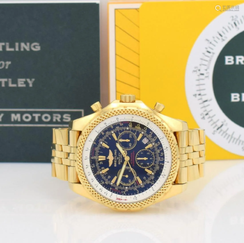 BREITLING for BENTLEY 18k yellow gold chronograph