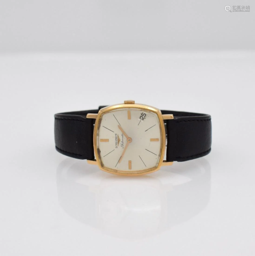 LONGINES 18k pink gold gents wristwatch