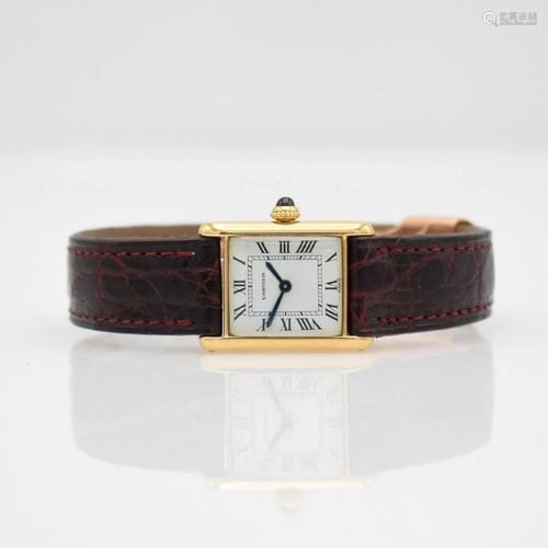 CARTIER Paris early 18k yellow gold ladies wristwatch