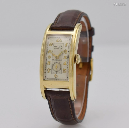 GRUEN Curvex wristwatch 10K goldfilled