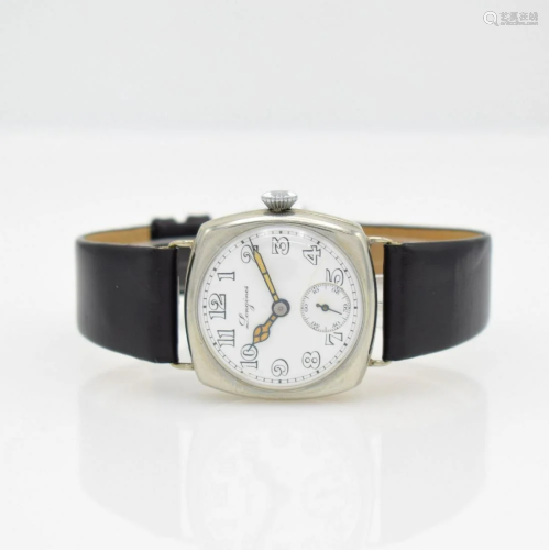 LONGINES early wristwatch in nickel case
