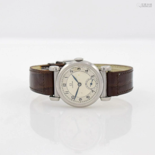 OMEGA wristwatch with fancy lugs in steel