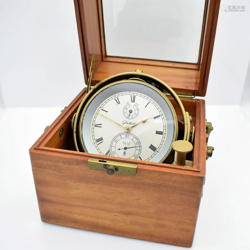 GUB / GLASHÜTTE ship´s chronometer no. 9613