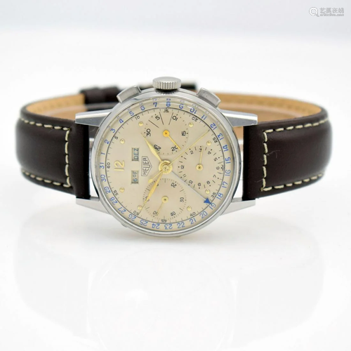 HEUER Valjoux 72C gents wristwatch with chron…