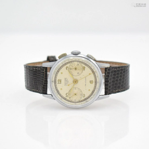 HEUER manual wound intermediate wheel chronogr…