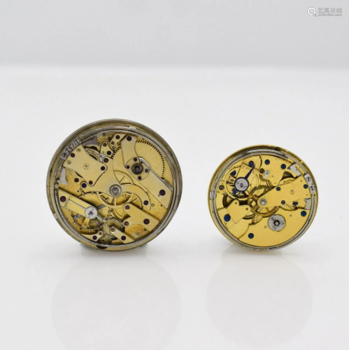 Set of 2 pocket watch movements with repetition