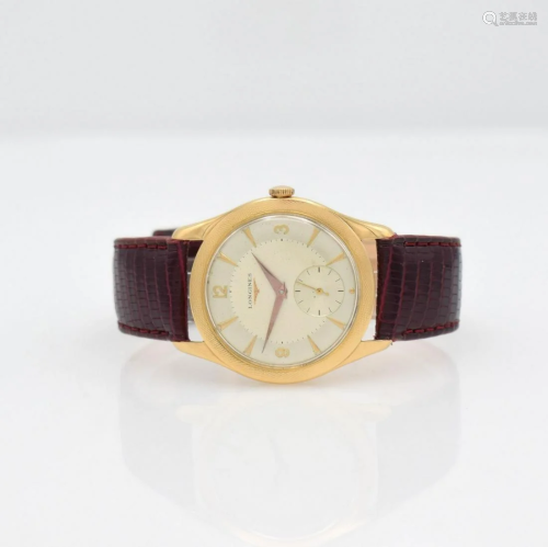LONGINES 18k yellow gold gents wristwatch