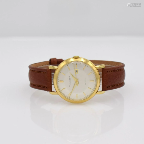 IWC rare & big 18k yellow gold wristwatch