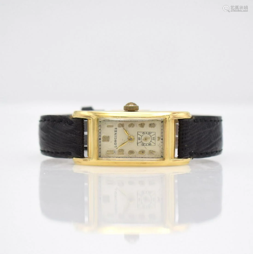 LONGINES 14k yellow gold gents wristwatch