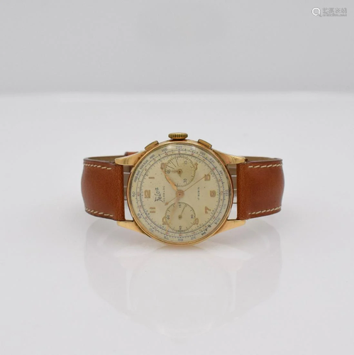 FELCA 18k pink gold gents chronograph