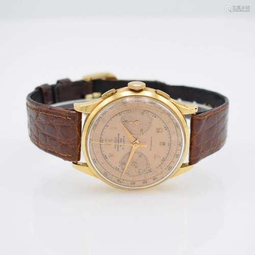 MUNDUS / Chronographe Suisse 18k gol…