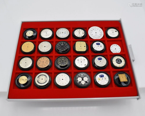 Konvolut 24 dials amongst others Rolex, Patek P…