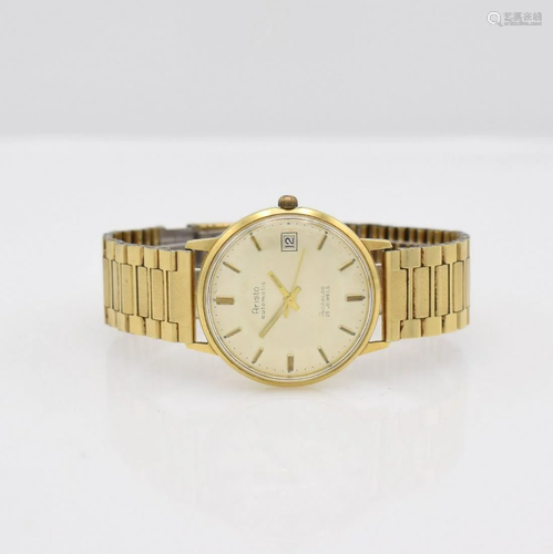 ARISTO 14k yellow gold gents wristwatch