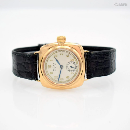 ROLEX Oyster rare 9k pink gold gents wristwatch